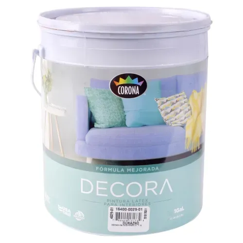 Pintura Latex Decora Formula Mejorada Para Interiores Color Durazno - 1 Galon