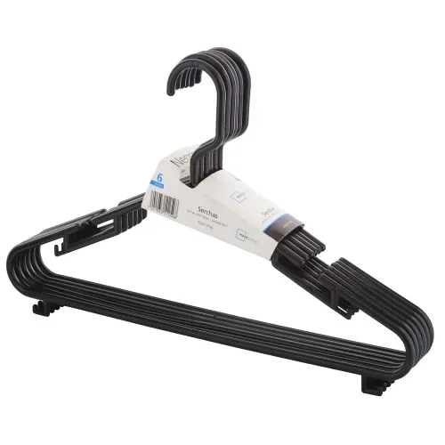 Ganchos Mainstays Negro - Set 6 unidades