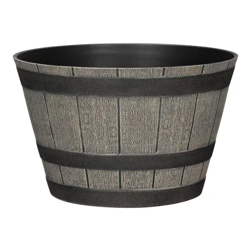 Ht Maceta Estilo Barril 35x35x22cm