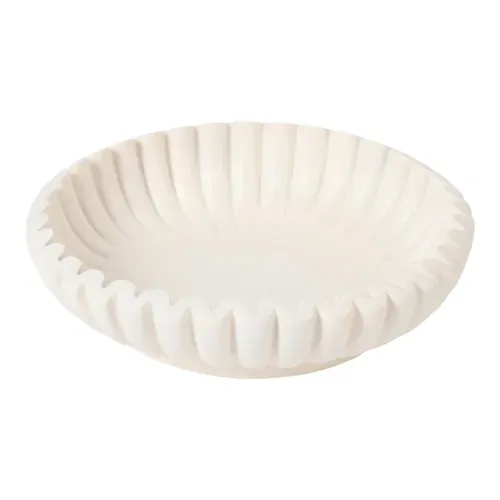 Ht Tazon Decorativo Blanco 25cm