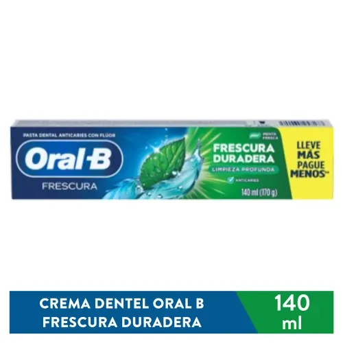 Crema Dental Oral b Frescura Durad 140ml