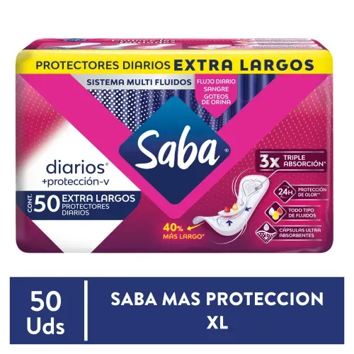 Protectore diaros Saba Mas Proteccion Xl -50 Uds