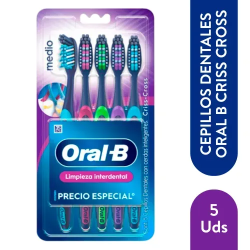 Cepillo Oral b Criss Cross 5 Und