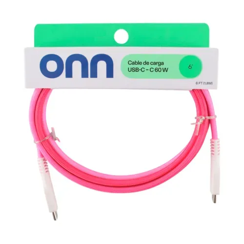 Cable Onn de Carga USB-C - C 60W