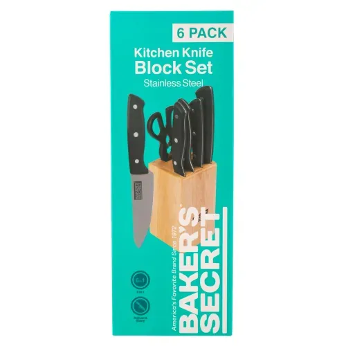 Set 6piezas Cuchillo Con Base Bakers Sec