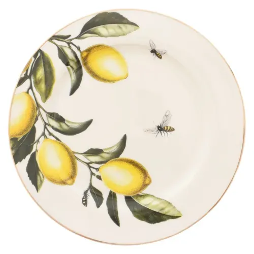 Ms Plato Plano Con Diseo Limon 105