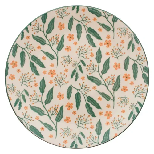 Ms Plato Postre De Porcelana 7floral Ver