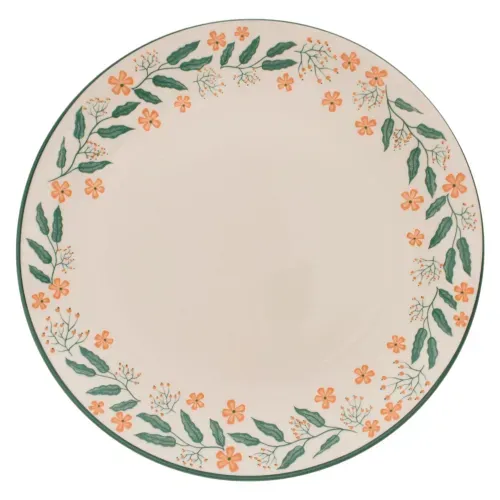 Ms Plato Plano De Porcelana 10floral Ver