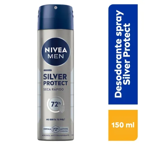 Desodorante Antibacterial Nivea Men Silver Protect - 150 ml