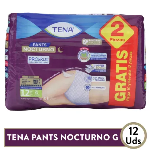 Tena Pant Nocturno g 10 Und