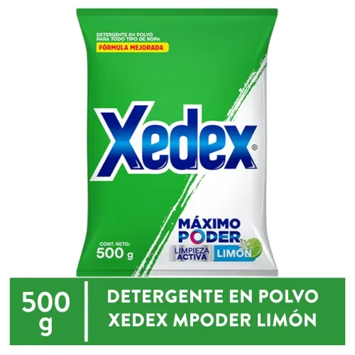 Detergent Polvo Xedex Maxpod Limon 500g