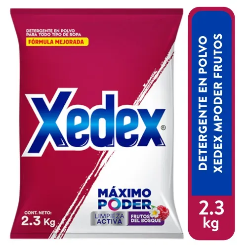 Deterge Polvo Xedex Maxpod Frutos 2300g