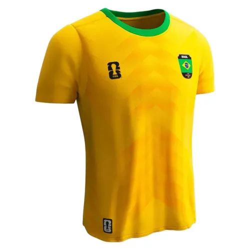 Camiseta deportiva FIFA Brasil manga corta para dama - Talla S
