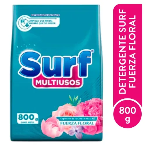 Detergent Polvo Surf Fuerza Floral 800g