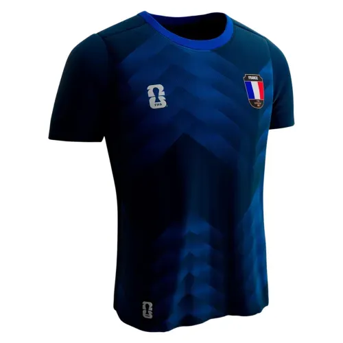 Camiseta deportiva FIFA Francia manga corta para mujer - Talla L