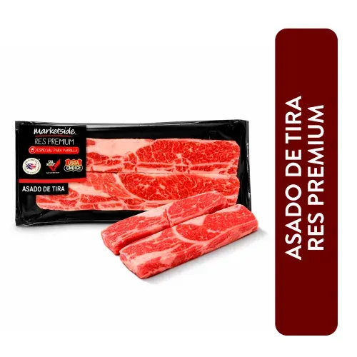 Asado Tira Marketside Usda Congelado Paquete- Lb