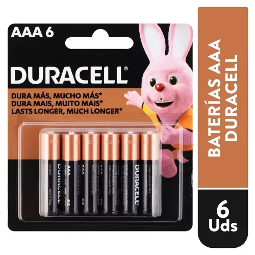 Bateria Alcalina Duracell Aaa 6ea