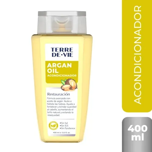 Acondicionador Aceite de Argán Terre De Vie Restauración - 400 ml