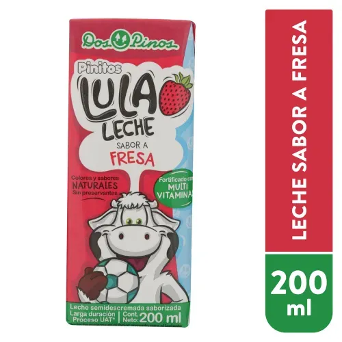 Leche saborizada Dos Pinos Lula Sabor A  Fresa - 200 ml