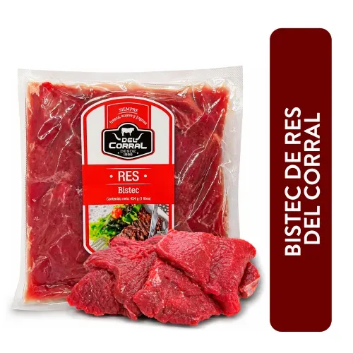 Bistec Res Economica Corral Fresco Paquete- Unidad
