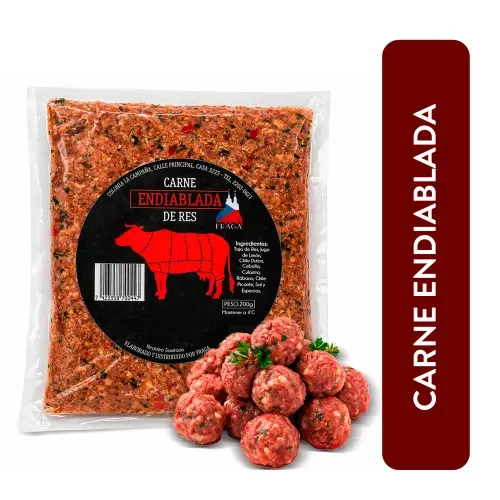 Carne De Res Endiablada Criket Fresco Paquete- Unidad
