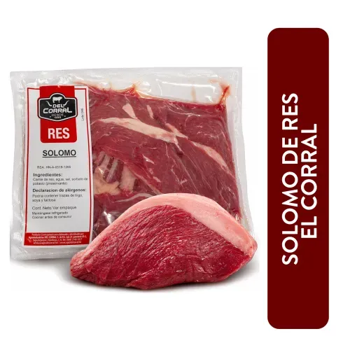 Solomo De Res  Corral Fresco Paquete, Precio indicado por libra