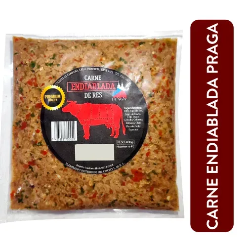 Carne Endiablada Praga Fres Paq 400G Und