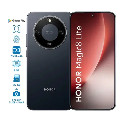Celular Honor magic 8 Lite 8GB RAM 512 Almacenamiento