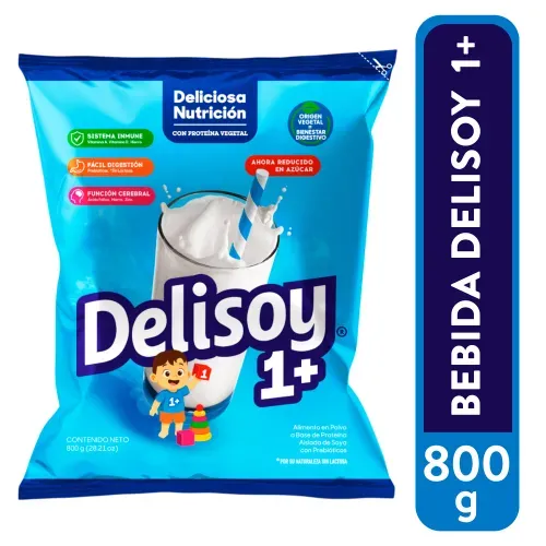 Bebida Delisoy Crec 1mas 800g
