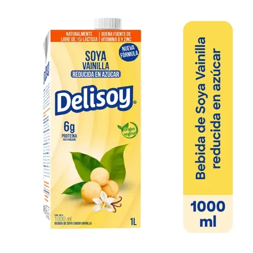 Bebida Delisoy Uht Vainilla 1000ml