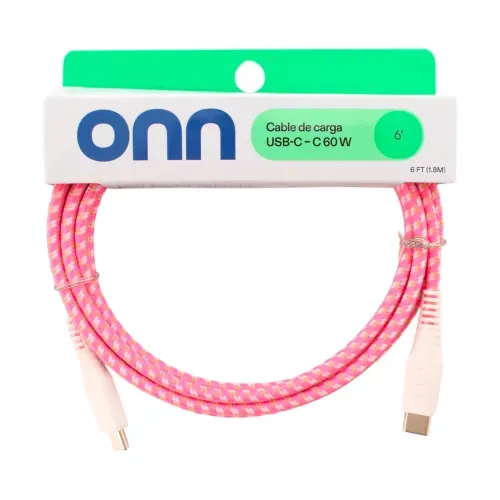 Cable Onn de Carga USB-C - C 60W