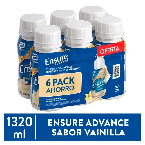 Complemento Ensure Advance Vainilla 6 pack -1320 ml