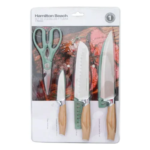 Set De Cuchillos y Tijera Hamilton Beach