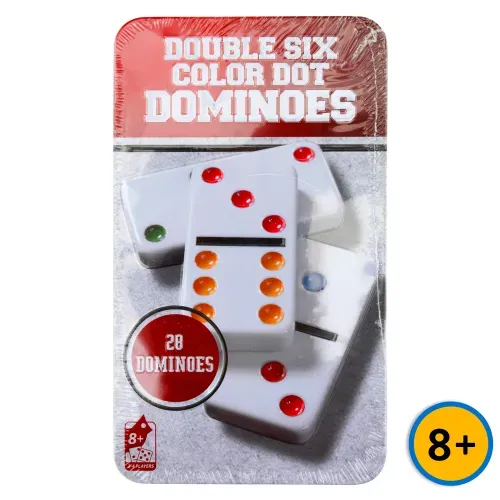 Domino Dob Seis Puntos De Color 28piezas