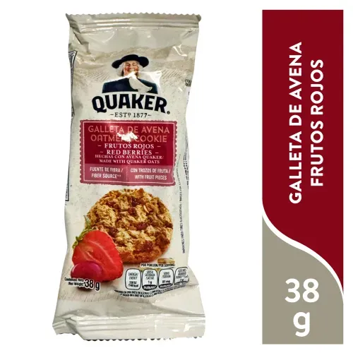 Galleta Avena Quaker Frutos Rojos -66gr
