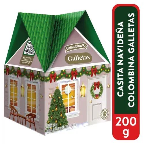 Galleta Colombina Casita Navidad - 200 g