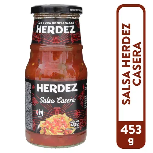 Salsa Casera Herdez Frasco Vidrio - 453 g