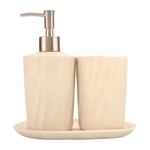 Htjuego De Bano De Ceramica De 3 Piezas