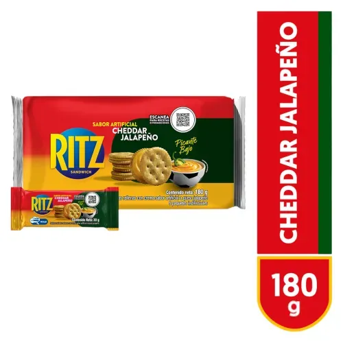 Galleta Ritz Cheddar Jalapeno 180 g