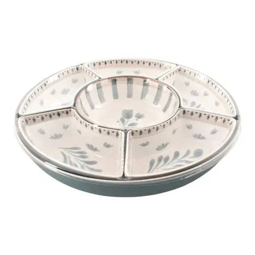 15 Inch 38cm Bamboo Melamine Chip And Di