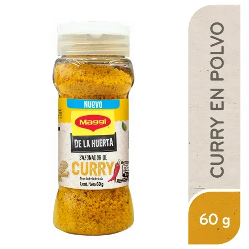 Sazonador Maggi De La Huerta Curry Frasco - 60 g