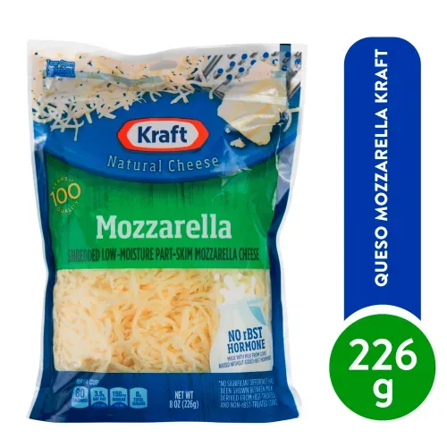 Queso Mozzarella Rallado 226g