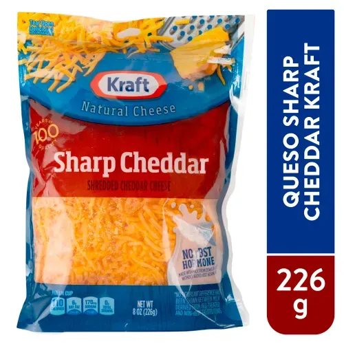 Queso Chedar Sharp Rallado 226g