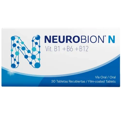 Vitaminas Complejo B1 B6 B12 Neurobión Tabletas Recubiertas - 30 Uds