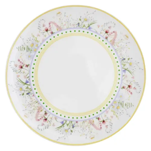 Ms Plato Plano De Porcelana 10 Floral Am