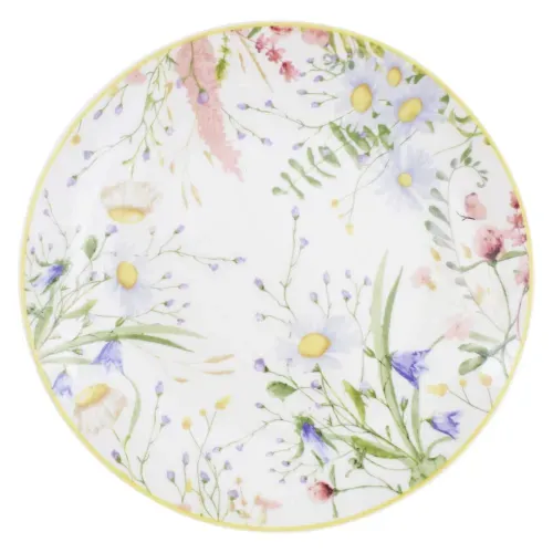 Ms Plato Postre De Porcelana 7floral Ama
