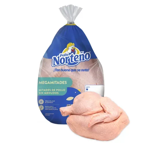 Mitades de Pollo Norteño Congelado -  Precio por Libra