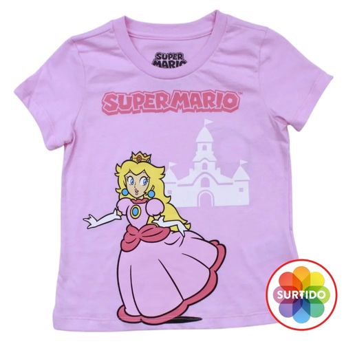 Tshirt Nina Nintendo Princesa Peach