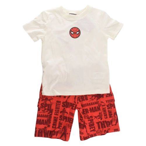 Comjunto Short Ninos Spiderman