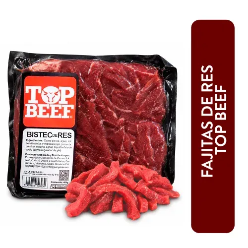 Fajitas Res Novi Top Beef Fres 404 G Und